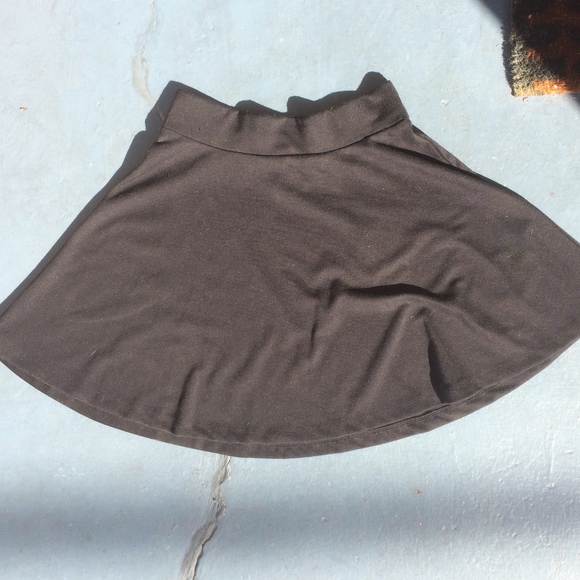 Decree Black Skater Skirt - Picture 1 of 5